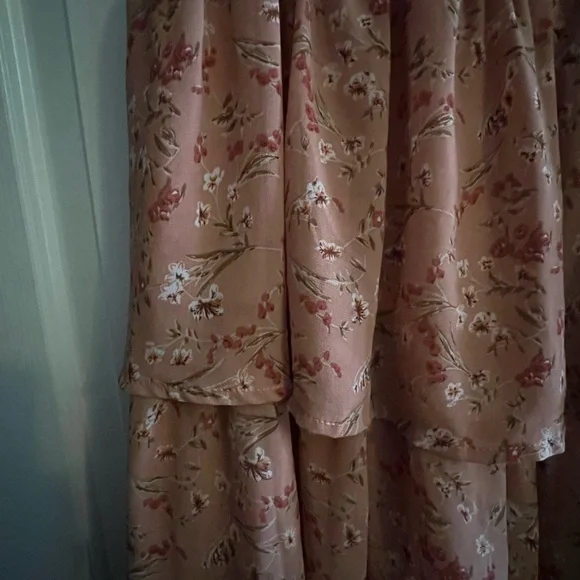 Floral Pink Maxi Dress - Picture 2 of 2